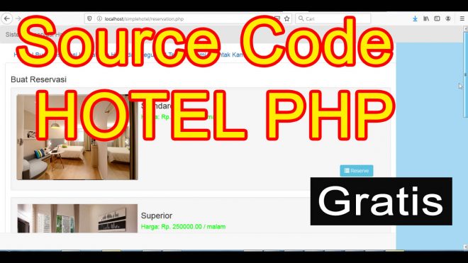 Source Code Gratis Sistem Reservasi Hotel PHP